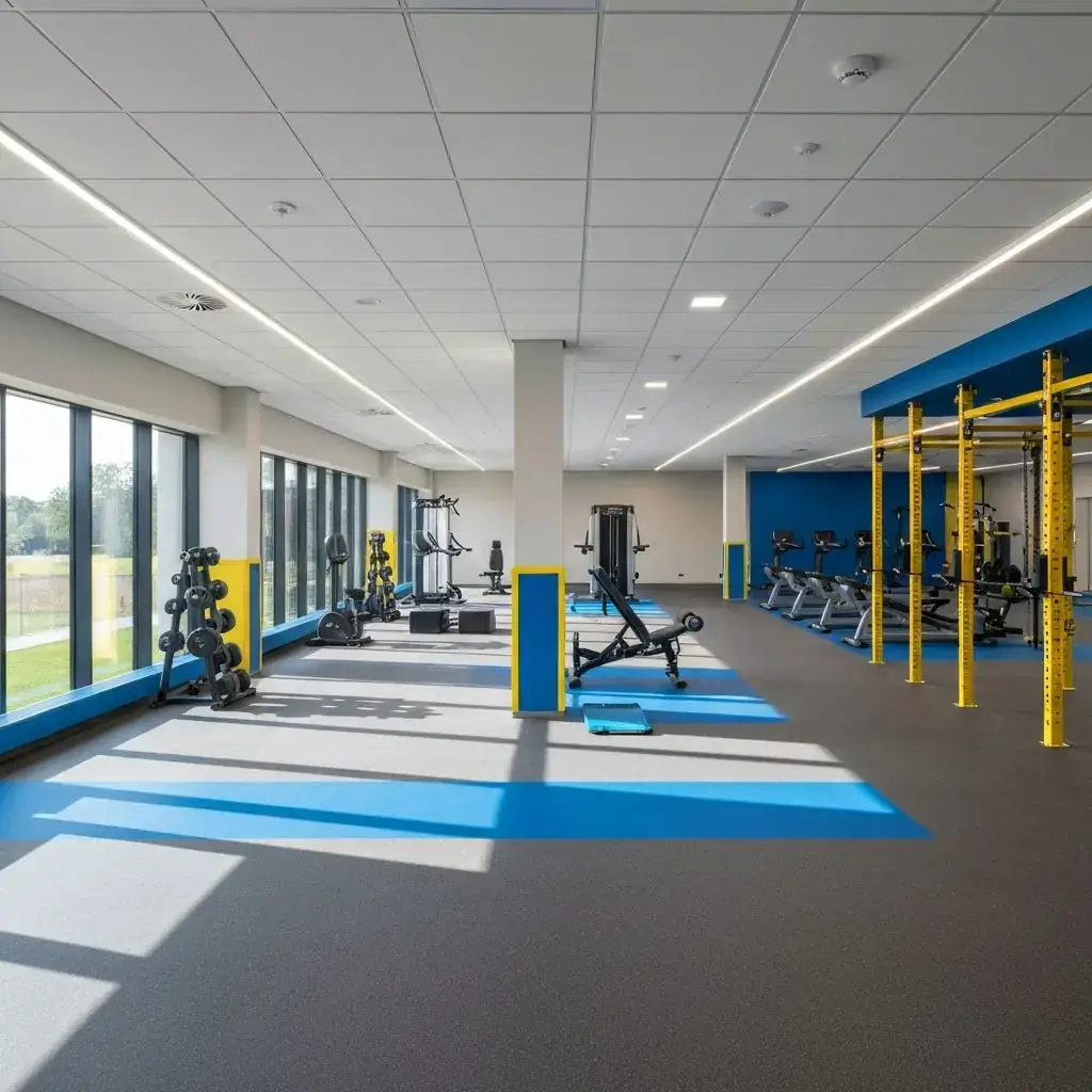 Atleti della Panaro Modena in palestra